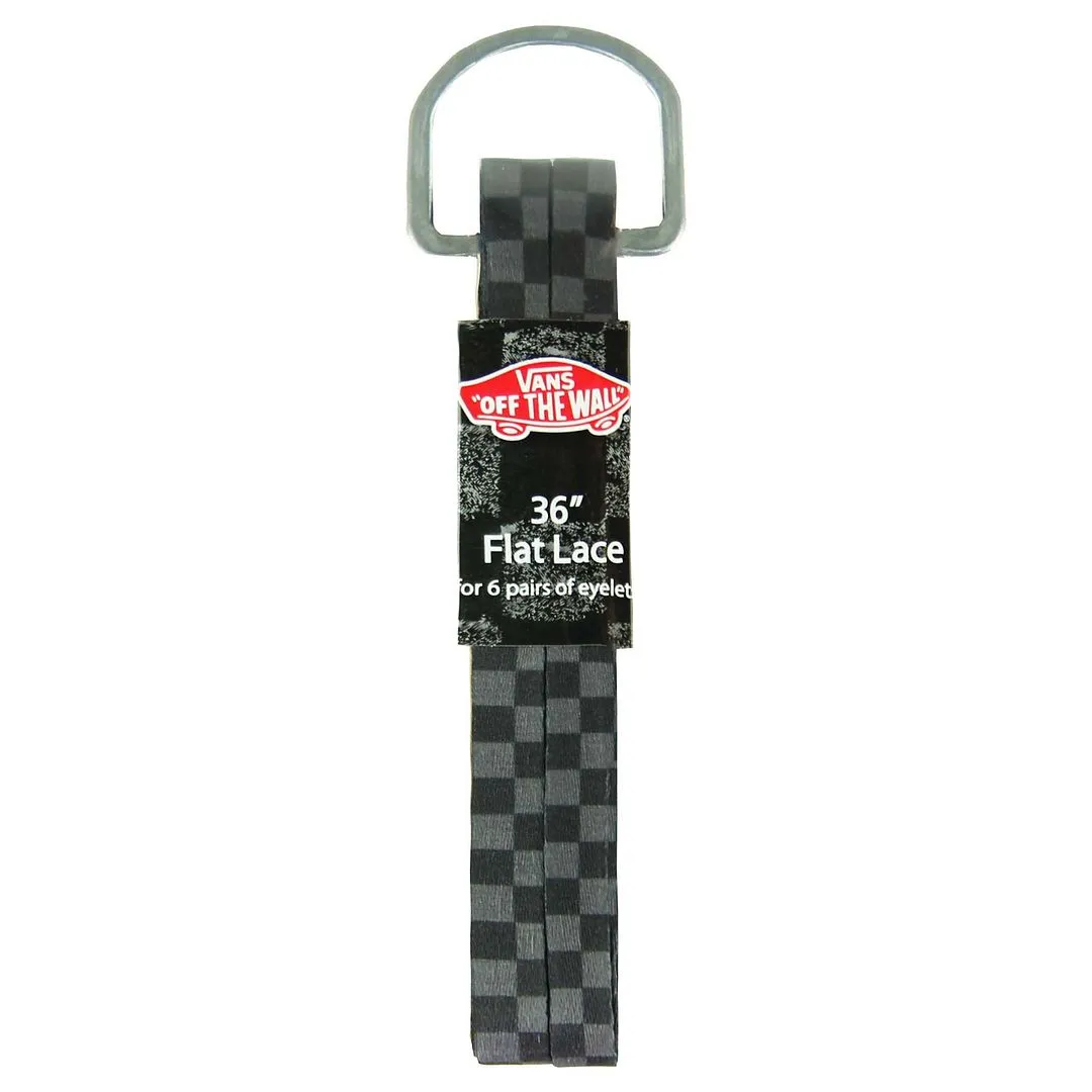 Vans Off The Wall 36" Checkered Black Flat Laces