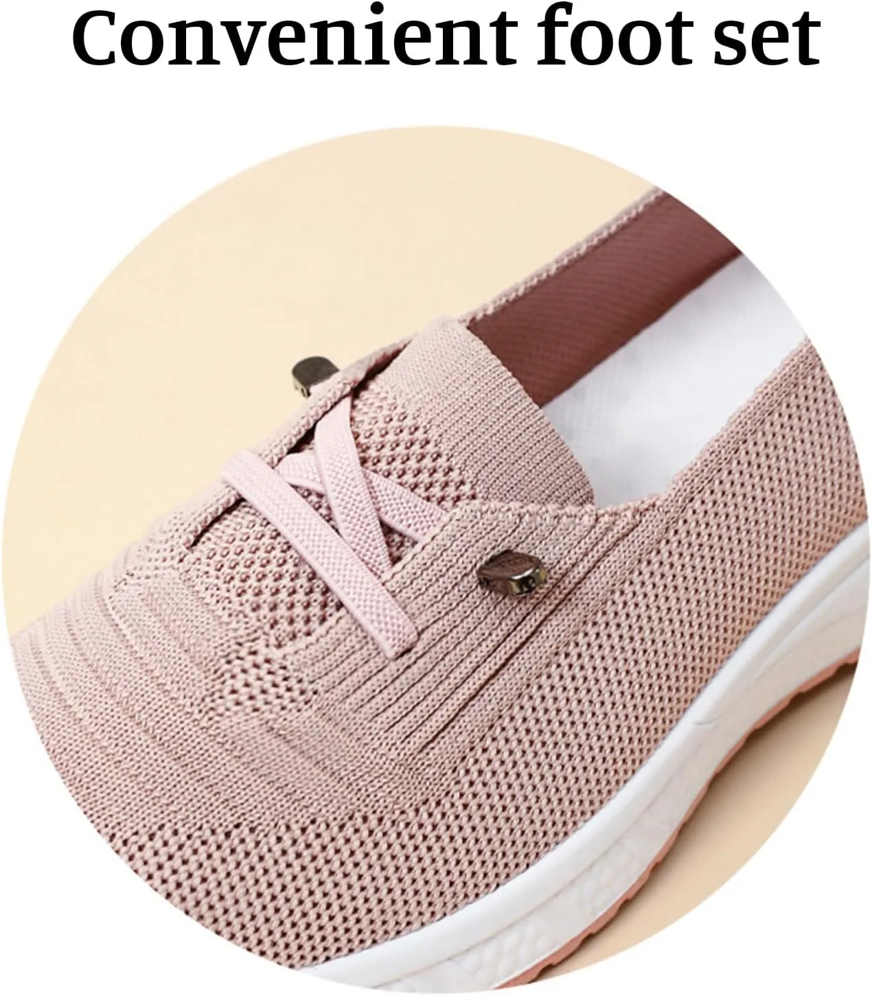 Women's Slip On Orthopedic Sneakers Comfy Breathable Walking Shoes Memory Foam Non-Slip Sneakers Lightweight Wide Width Shoes Mesh Woven Sneaker Summer Running Footwear with Arch Support