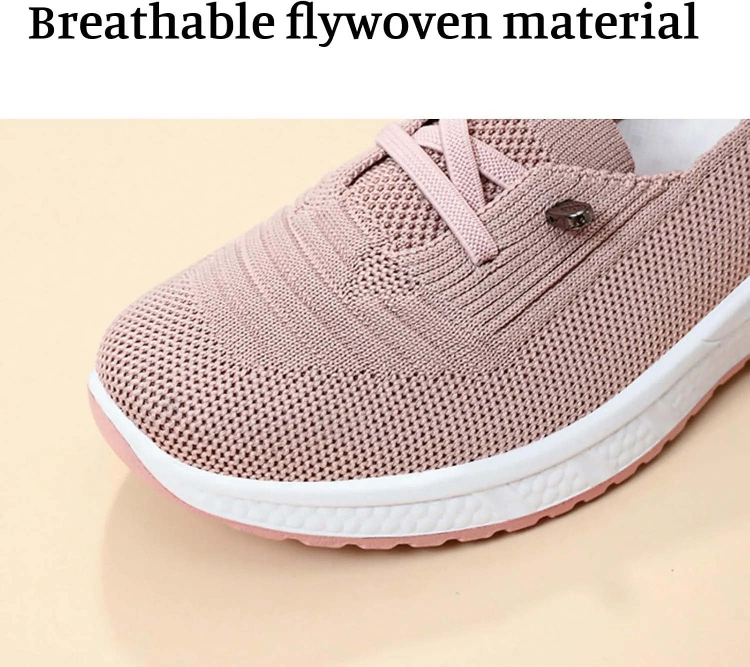 Women's Slip On Orthopedic Sneakers Comfy Breathable Walking Shoes Memory Foam Non-Slip Sneakers Lightweight Wide Width Shoes Mesh Woven Sneaker Summer Running Footwear with Arch Support