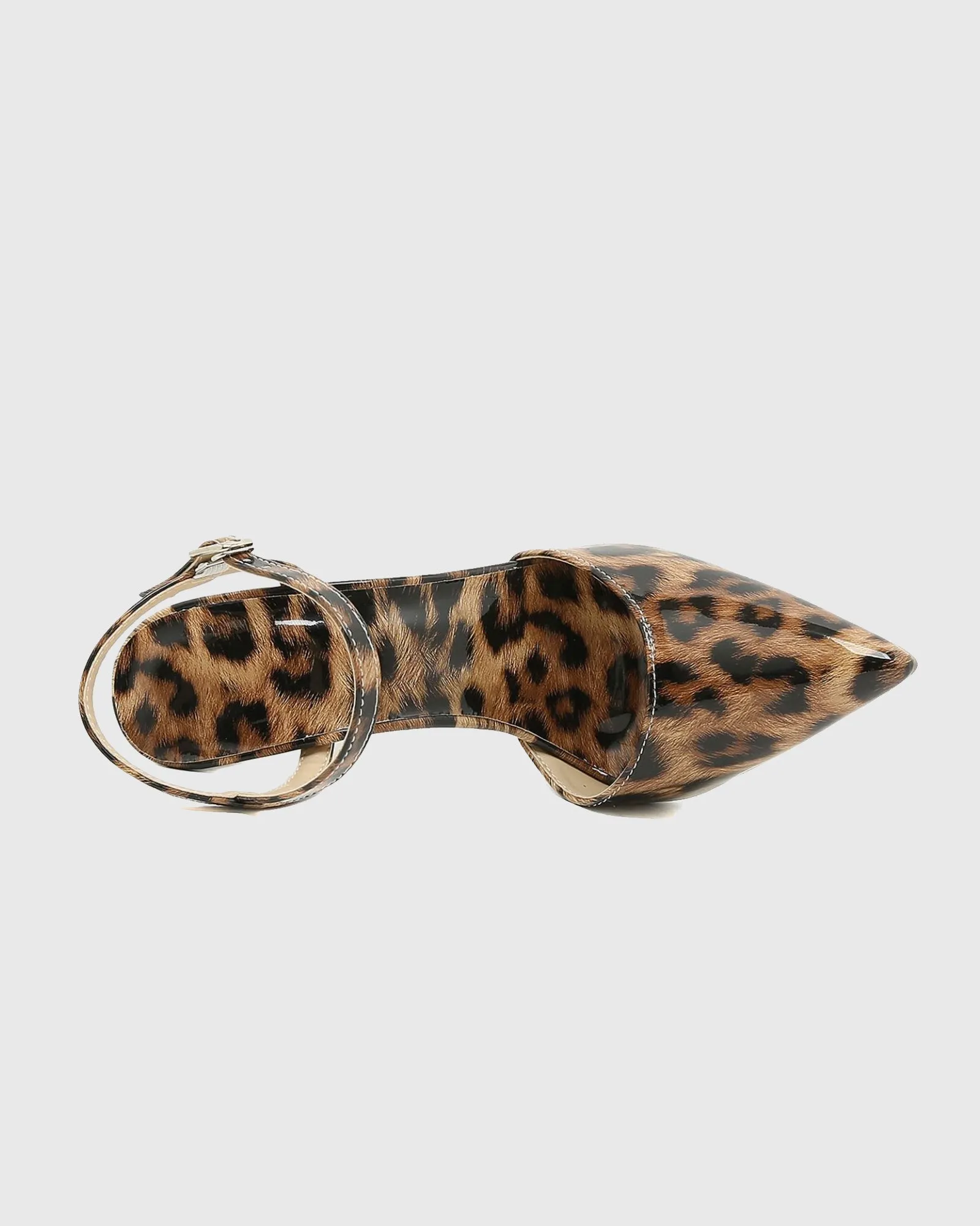 Xanti Leopard Print Strap Pumps