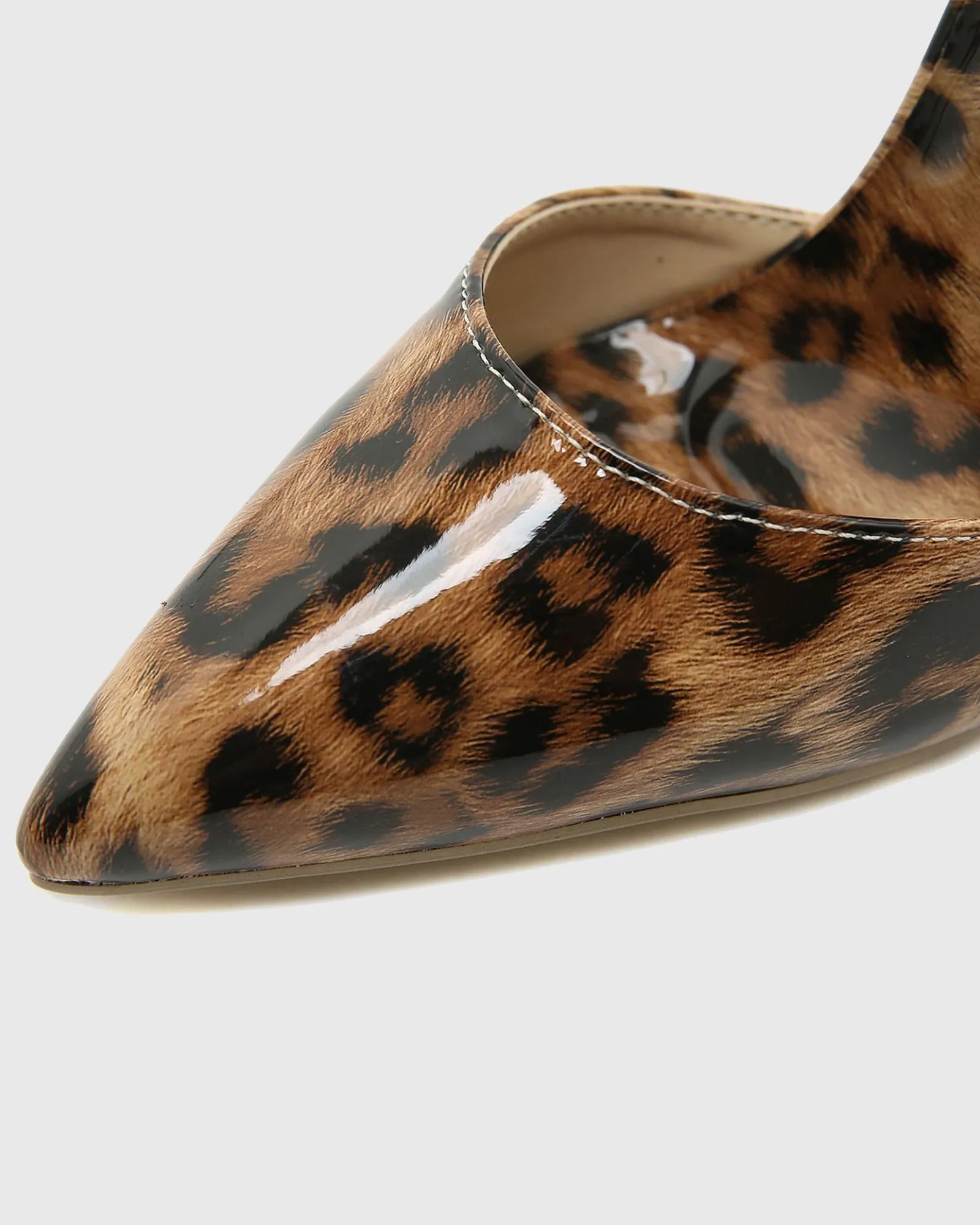 Xanti Leopard Print Strap Pumps