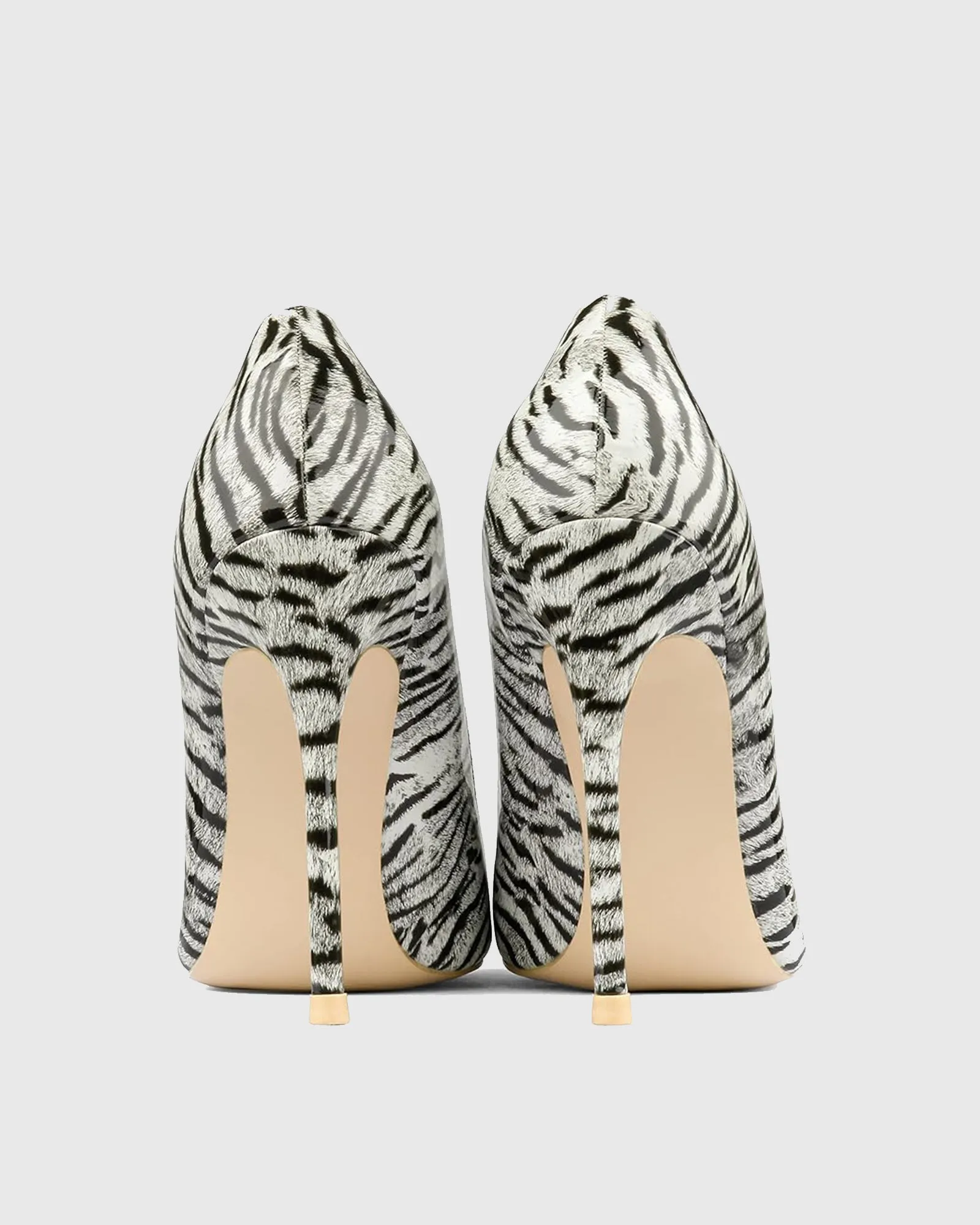 Xhosa Zebra Print Patent Leather Pumps