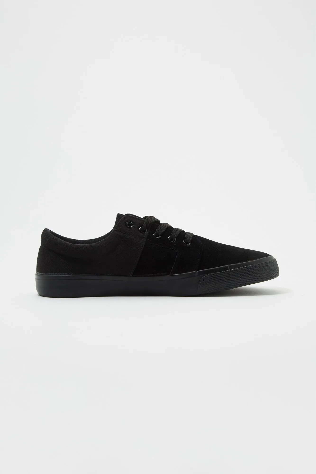 Zoo York Boys All Black Stack Lace-Up Canvas Shoes